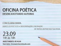 Oficina na Casa Naara vai ensinar novas técnicas de escrita e para criar poemas