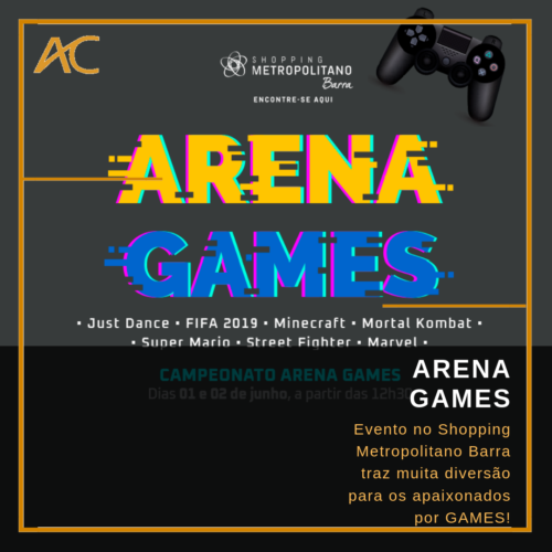 Arena Studio Games traz jogos interativos para o Norte Shopping