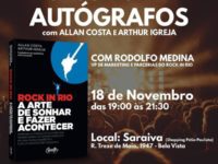 Lançamento do livro “Rock in Rio – A Arte de Fazer e Acontecer” nesta segunda-feira (18) em São Paulo