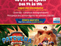 Patrulha Canina invade a Lagoa dos Dinossauros com experiência gratuita para toda a família em Salvador
