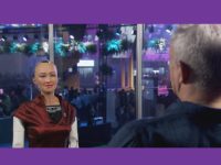Programa ‘Fantástico’ da Rede Globo entrevista a robô Sophia