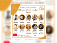 AC Concurso Literário – POESIA: ArteCult realiza live com os vencedores nesse sábado!