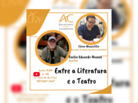 AC LIVE: AC Encontros Literários recebe quarta (06/04) em live o escritor Carlos Eduardo Novaes