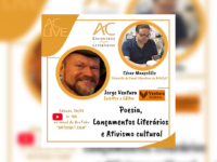 AC LIVE: AC Encontros Literários recebe sábado (26) em live o escritor e editor Jorge Ventura