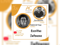 AC LIVE : AC Encontros Literários recebe nessa terça (07/06) a escritora ANDRÉA DEL FUEGO