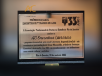 AC Encontros literários recebe prêmio da APPERJ: Programa de Encontros Literários do ArteCult ganha o primeiro lugar em premiação APPERJ para os melhores de 2021