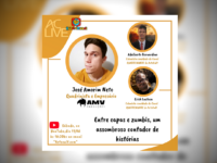 AC LIVE QuadriMundi: José Amorim Neto, Entre capas e zumbis, um assombroso contador de histórias