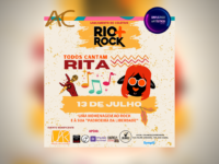 TODOS CANTAM RITA: Movimento RIO+ROCK ganha força com apoio de vários artistas, na proximidade do grande evento de tributo à Rita Lee que começa no dia 13/7, Dia Mundial do Rock!