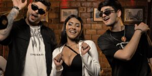 DJ Lelis grava clipe de “Surfando na Onda (Tropa do Lelis)”, com Kadu Martins e Mc Thaizinha