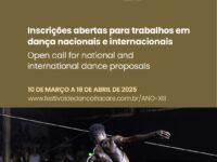 Festival de Dança Itacaré: Inscrições abertas para a 13ª edição do Festival