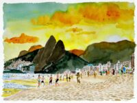 Jérôme Poignard celebra o Ano da França no Brasil com a exposição ‘RIO’, na Galeria Gilson Martins Ipanema, com aquarelas inéditas que unem arte e design.