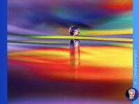 Macrofotografia utilizando gotas de água e difração da luz