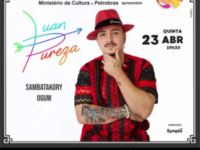 Luan Pureza no show “Samba Takory Ogum”