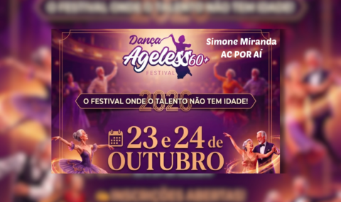 DANÇA AGELESS FESTIVAL 60+: Não fique de fora dessa, inscreva-se para participar. Todo corpo pode dançar!