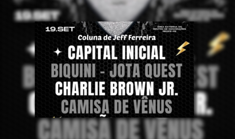 Eisenbahn leva a plataforma Eisen Rock Station ao Rock Rec, em Recife, no dia 19 de setembro